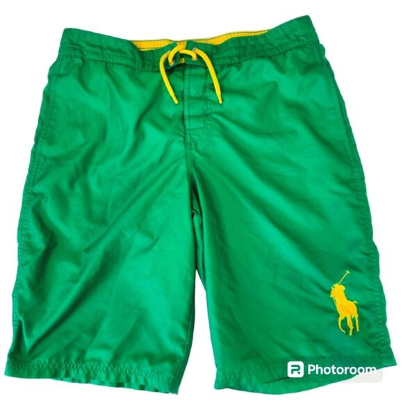 Polo Ralph Lauren Boys Big Horse 3 Pocket Swim Trunks XL